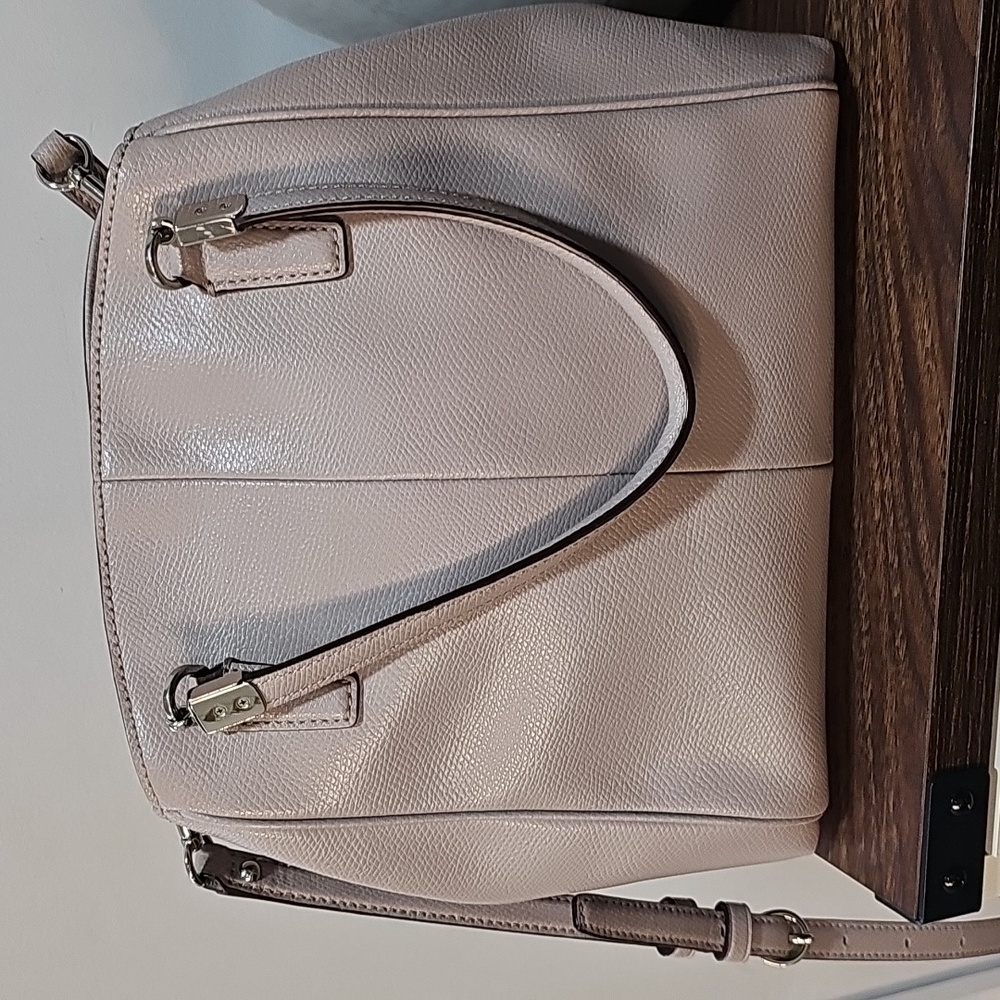 Coach Beige Leather Minetta Satchel - Picture 4 of 10